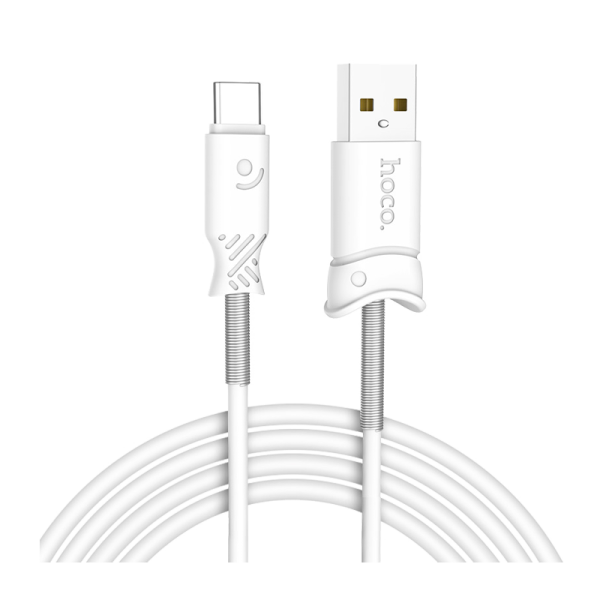 Кабель HOCO X24 USB (m)-Type-C (m) 1.0м 2.4A TPE белый (1/31/310)