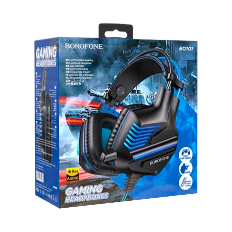 Наушники полноразмерные Borofone BO101 с микр. игровые синий (1/30)