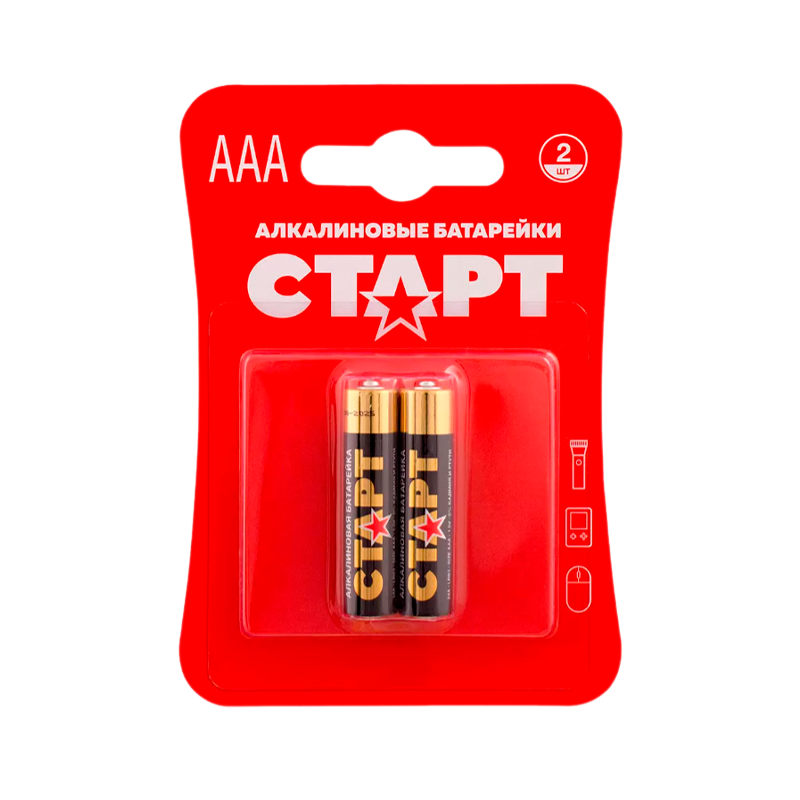 Батарейка Старт LR03 AAA BL2 Alkaline 1.5V (2/40/720)