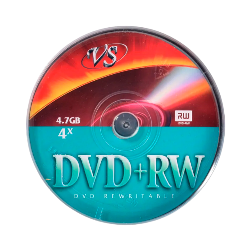 Диск DVD-RW VS 4.7GB 4x 10шт. cake box