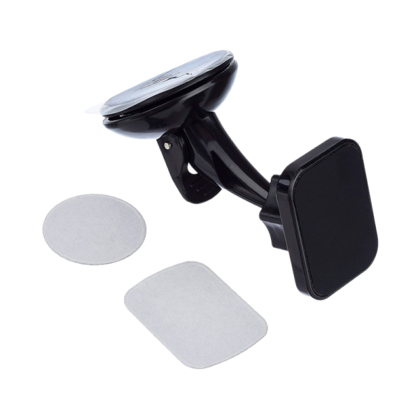 Держатель автомобильный GoPower GPA06 присоска магнит черный (1/100)