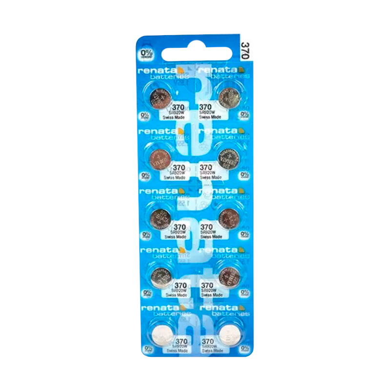 Батарейка Renata 370 (SR920W) BL10 Silver Oxide 1.55V (10/100)