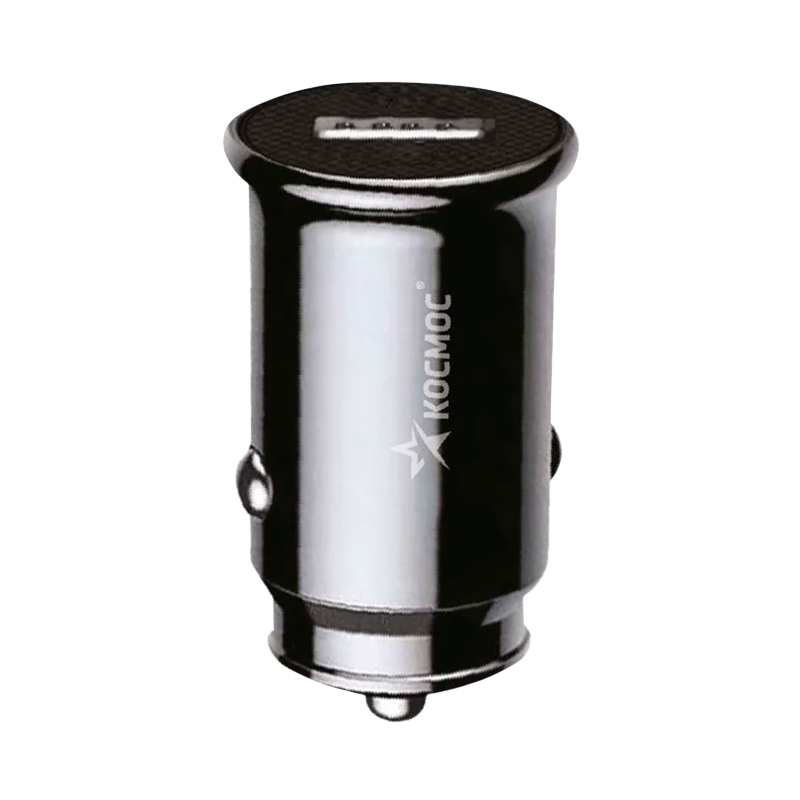 Автомобильное З/У Космос USB 3.0A 18W черный (1/40/80)