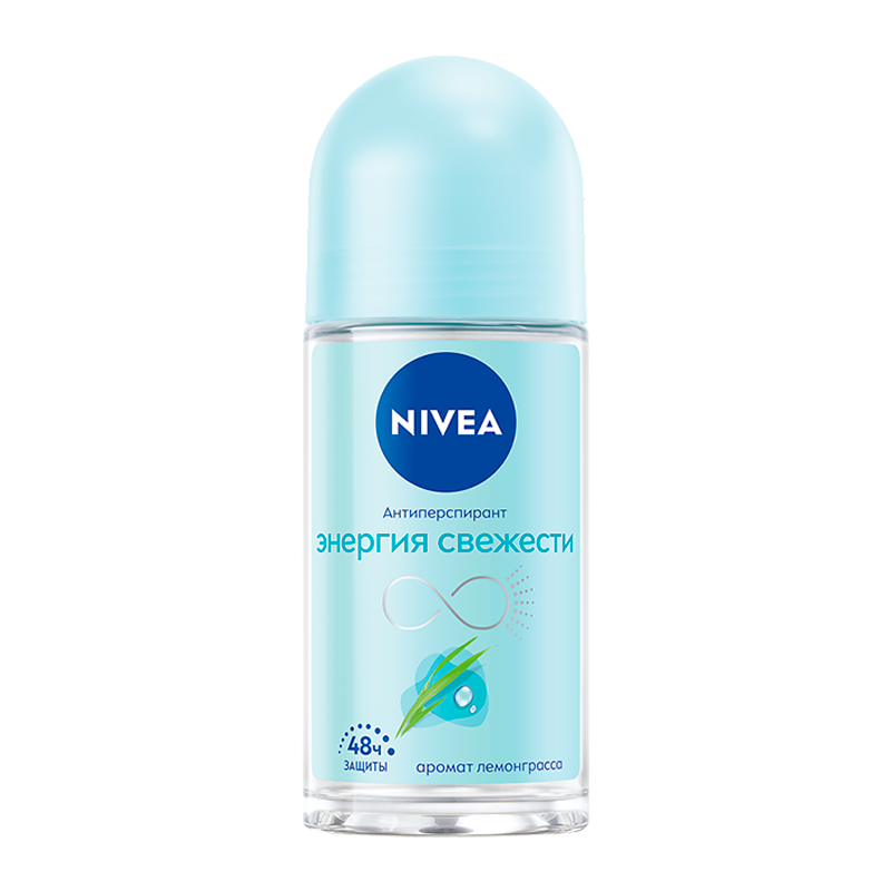 Дезодорант женский Nivea Энергия свежести Deo роликовый 50мл (1/3)