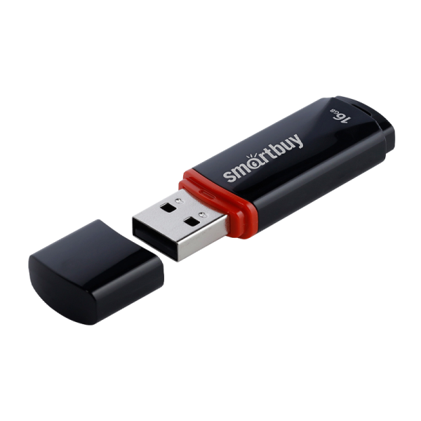 Флеш-накопитель Smartbuy Crown 16GB USB2.0 пластик черный
