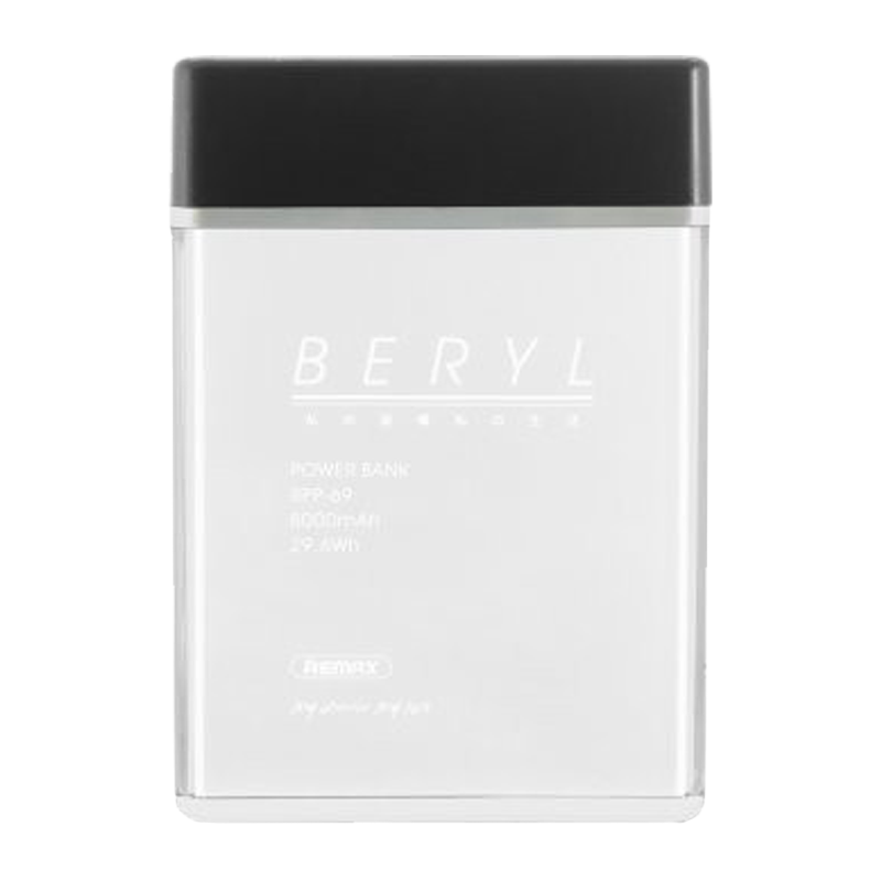 Внешний аккумулятор Remax RPP-69 Beryl 8000mAh 2.0A 2USB белый