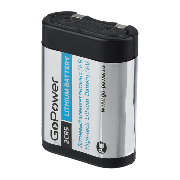 Батарейка GoPower 2CR5 BL1 Lithium 6V (6203) (1/14/168)