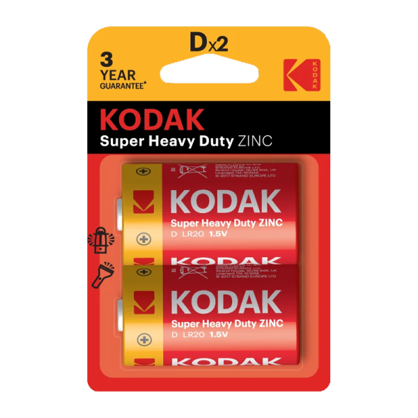 Батарейка Kodak Extra R20 D BL2 Heavy Duty 1.5V (2/24/120/144/5040)