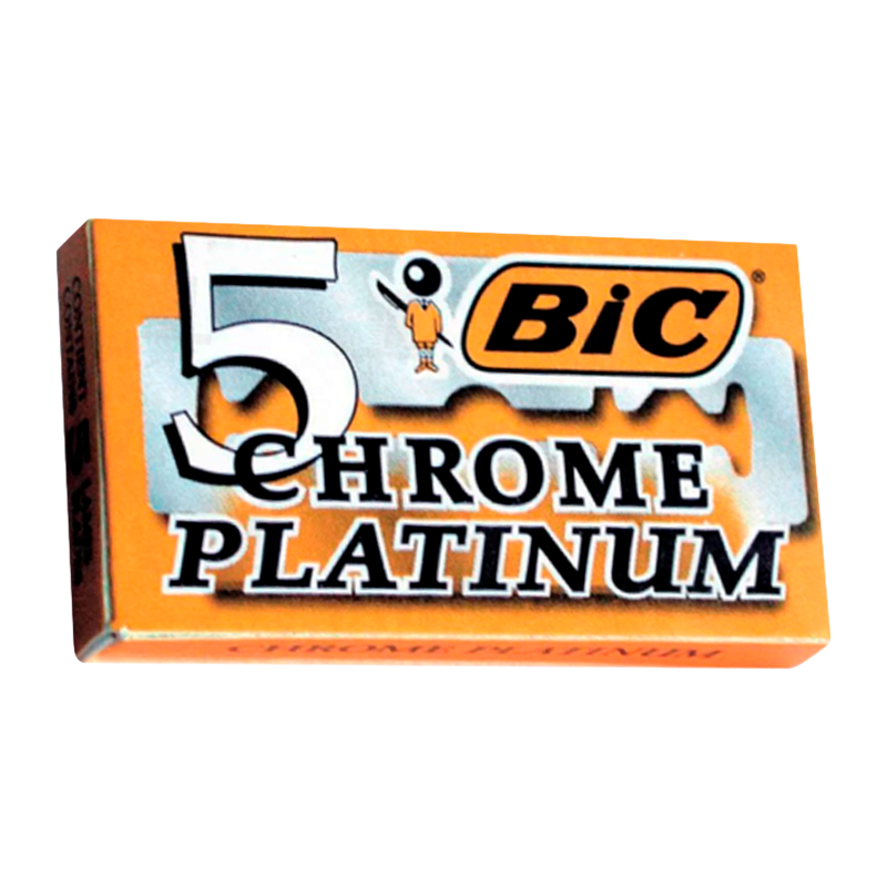 Лезвия BIC двустронние 5шт в упаковке, цена за 1 лезвие (5/100/2000)