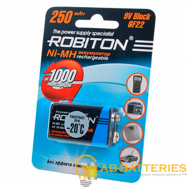 Аккумулятор ROBITON 250MH9-1 BL1 (1/25/100)