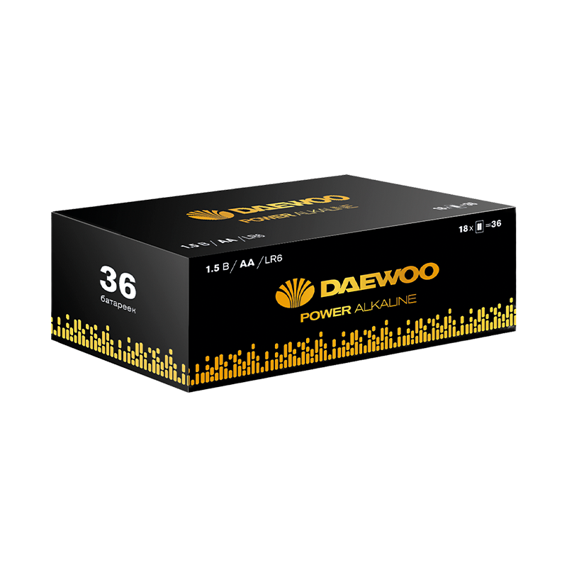 Батарейка Daewoo Power LR6 AA BOX36 Alkaline 1.5V (36/720)
