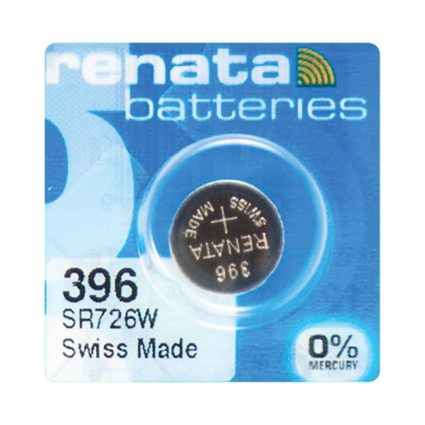 Батарейка Renata 396 (SR726W) Silver Oxide 1.55V (1/10/100)