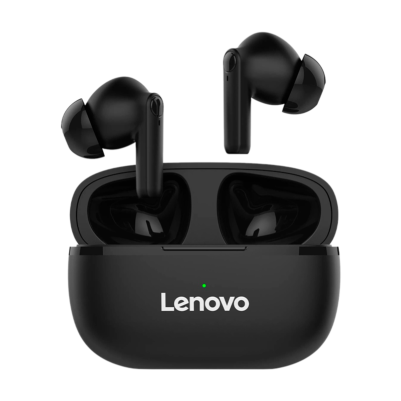 Наушники внутриканальные Lenovo HT05 bluetooth 5.0 с микр. черный