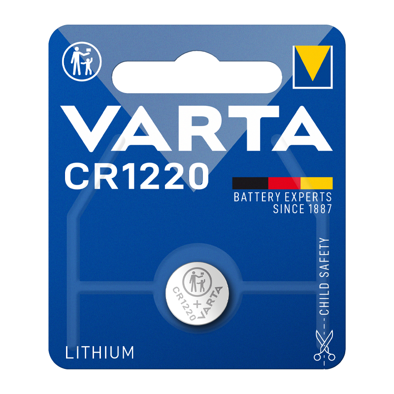 Батарейка Varta ELECTRONICS CR1220 BL1 Lithium 3V (6220) (1/10/100)