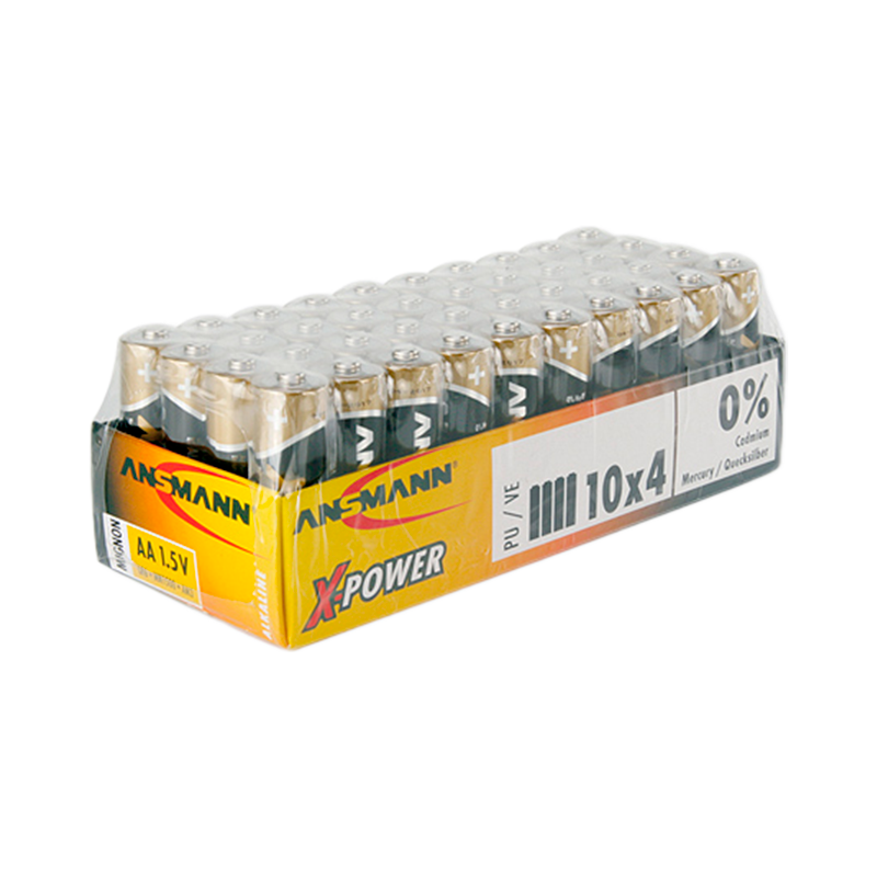 Батарейка ANSMANN X-POWER LR6 SR4, в упак 40 шт