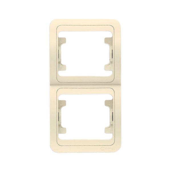 Рамка Makel Mimoza 2пост. вертикальная кремовый 32032 (1/20)