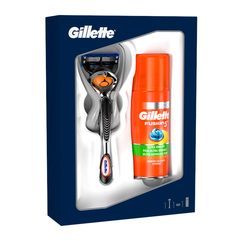 Набор Fusion Proglide Flexball (Cтанок + 1 кассета&nbsp;&nbsp;+ Гель д/бр 75мл )