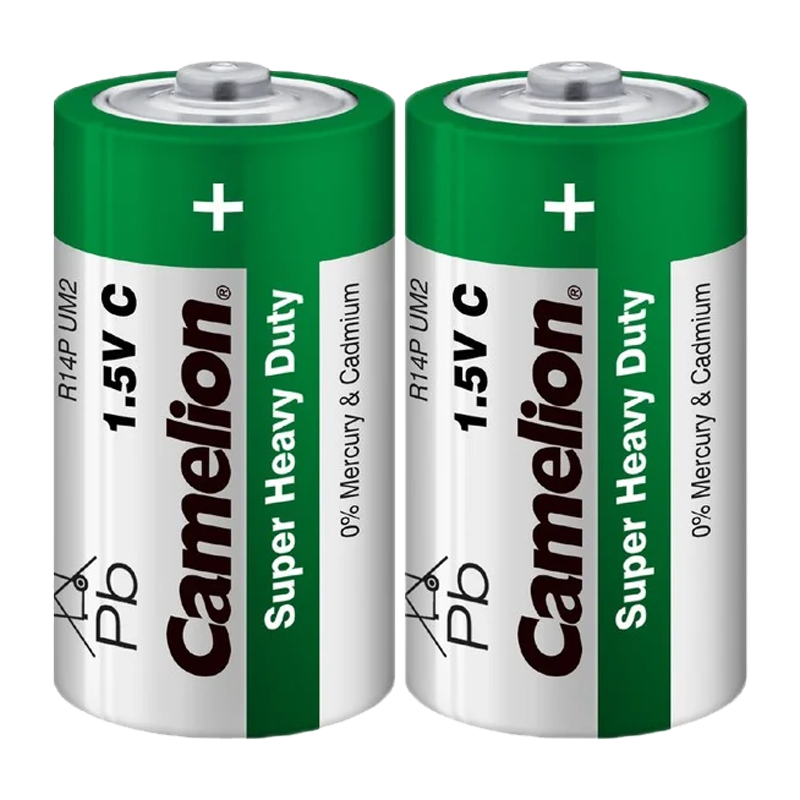 Батарейка Camelion Super R14 C Shrink 2 Heavy Duty 1.5V (2/12/288)