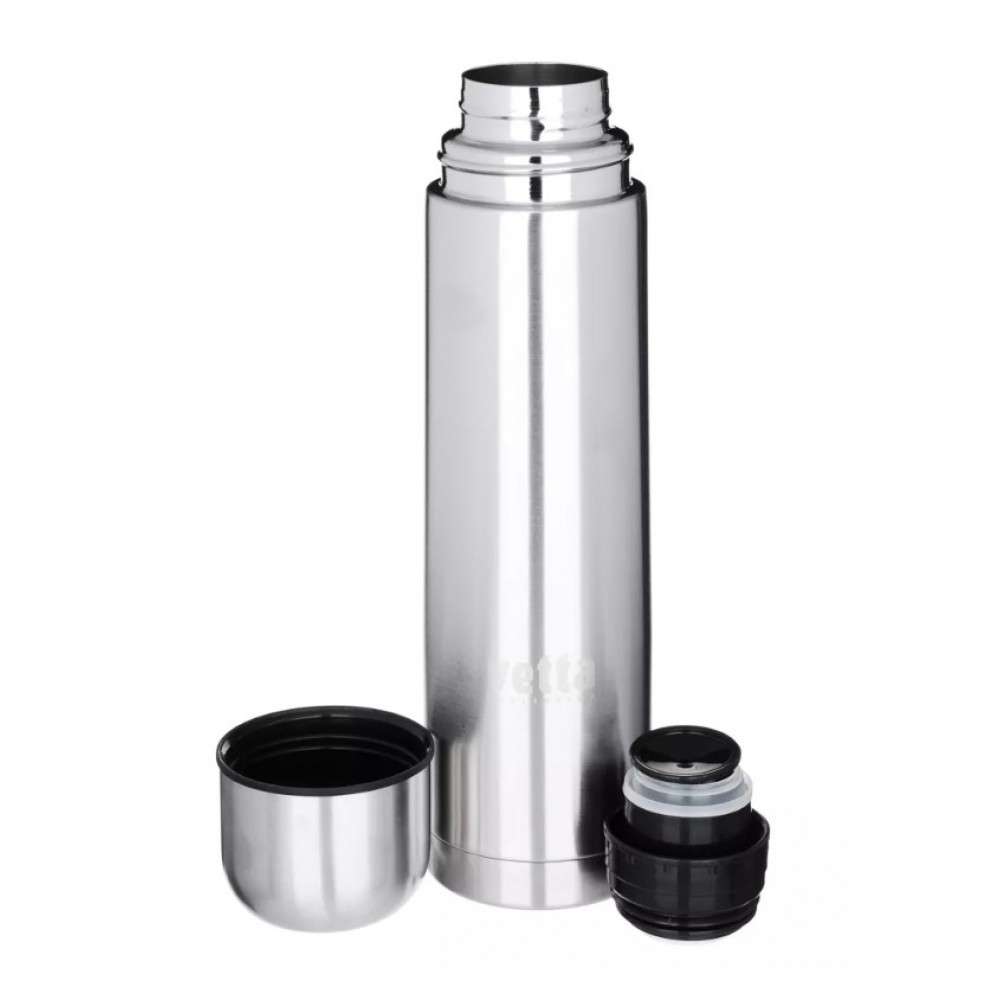 Термос нержавеющая сталь с узким горлом 1000 ml, крышка-клапан, чашка, в чехле (16405-9)(30)