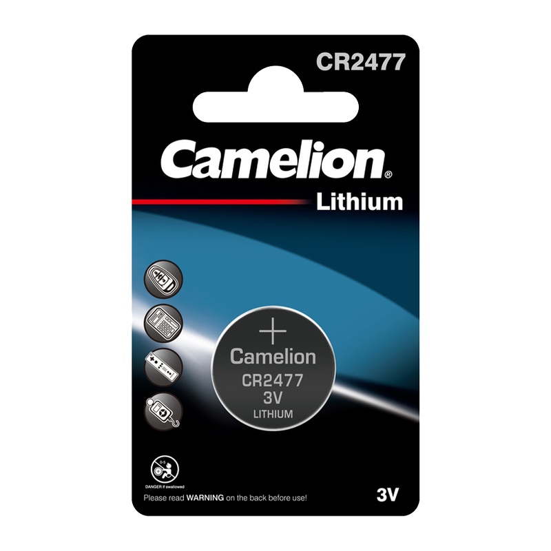 Батарейка Camelion CR2477 BL1 Lithium 3V (1/10/1800)