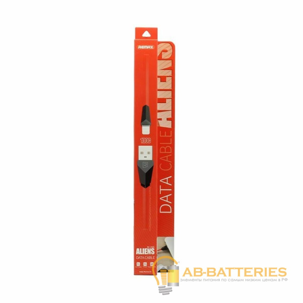 Кабель Proda RC-030I Alien USB (m)-Lightning (m) 1.0м 2.1A силикон красный
