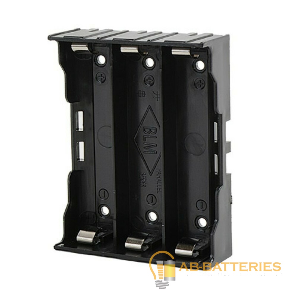 Отсек для элементов питания ROBITON Bh3x18650/pins с выводами для пайки PK1