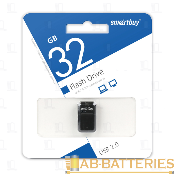 Флеш-накопитель Smartbuy ART 32GB USB2.0 пластик черный