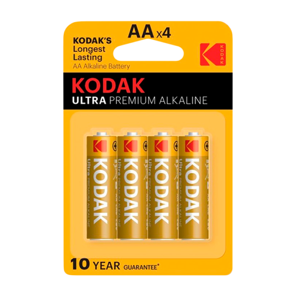 Батарейка Kodak ULTRA PREMIUM LR6 AA BL4 Alkaline 1.5V (4/80/400/17600)