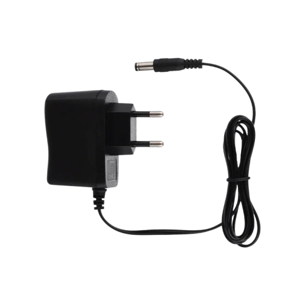 Блок питания GoPower 500mA 9V 5,5x2,5/12мм нестабилизированный отрицательная полярность (1/100)
