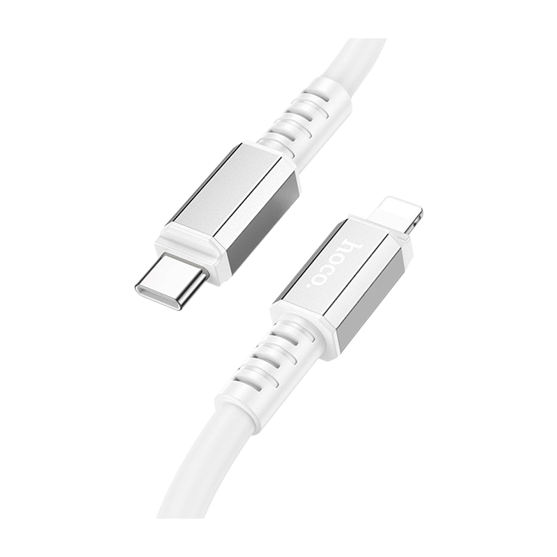 Кабель HOCO X85 Lightning (m)-Type-C (m) 1.0м 20W TPE белый (1/35/350)
