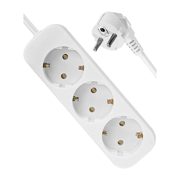 Удлинитель Defender E350 3р.С/З 10A 5.0м ПВС 3x1мм² белый (1/30)