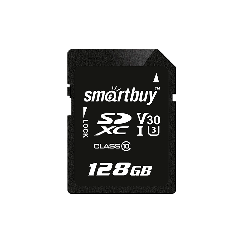Карта памяти SD Smartbuy 128GB Class10 UHS-I (U1) 45 МБ/сек