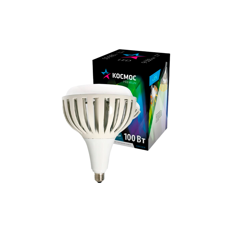 Лампа светодиодная Космос KHW E40 100W 6500К 220V PREMIUM HWLED (1/6)