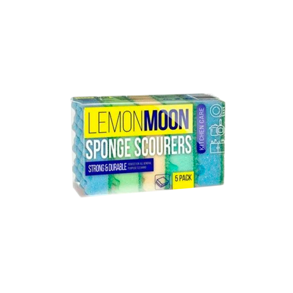 Губка Lemon Moon для посуды с профилированной поверхностью 5 шт (1/72)