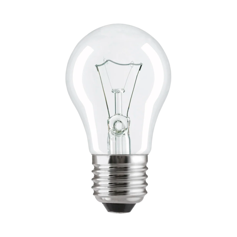 Лампа накаливания General Electric E27 100W 230V груша 50мм прозрачная