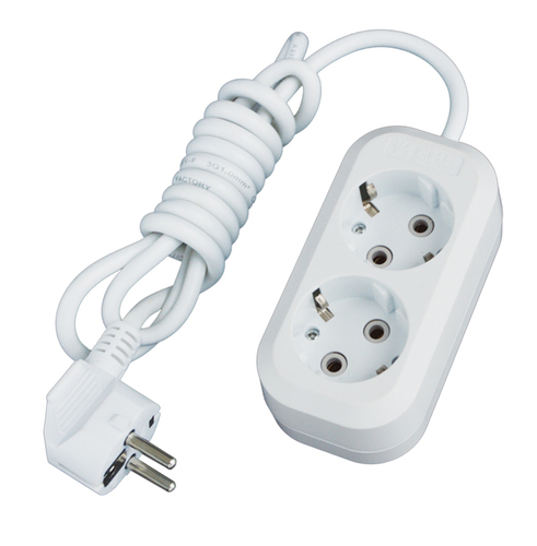 Удлинитель ЭРА UX 2р.С/З 10A 5.0м белый