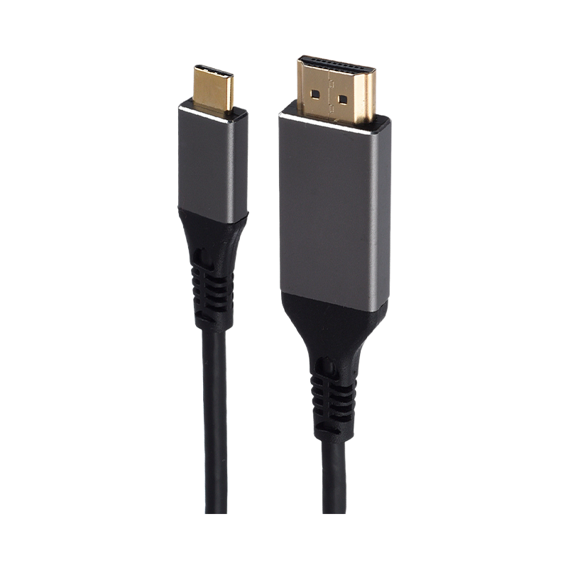 Кабель GoPower Type-C (m)-HDMI (m) 2.0м ПВХ 4K 60Hz черный Premium Zip-Lock c подвесом (1/100)