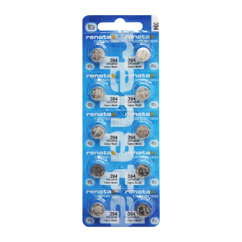Батарейка Renata 394 (SR936SW) BL10 Silver Oxide 1.55V (10/100)