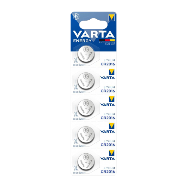 Батарейка Varta ENERGY CR2016 BL5 Lithium 3V (6016) (5/100/500)