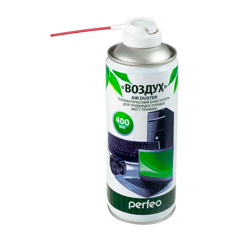 Сжатый воздух (пневматический распылитель) Perfeo PF-A400 AIR DUSTER 400мл (1/19)