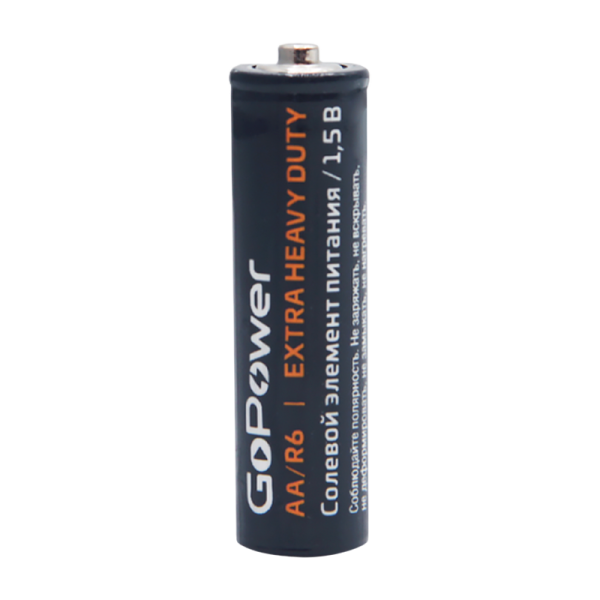 Батарейка GoPower R6 AA Shrink 4 Heavy Duty 1.5V (4/60/1200)