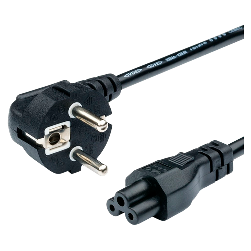 Кабель питания Atcom AT15270 евровилка-IEC 320 C5 1.8м ПВХ черный (1/10/100)