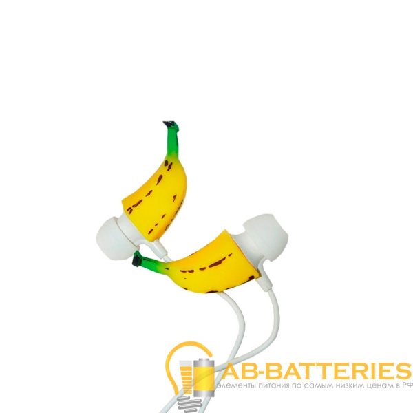 Наушники внутриканальные L-PRO S51MP Banana желтый белый (1/10/120)