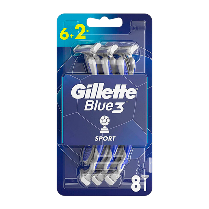 Бритва Gillette BLUE3 COMFORT SPORT 3 лезвия 6+2шт.