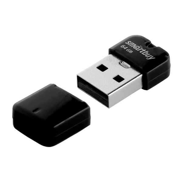 Флеш-накопитель Smartbuy ART 64GB USB2.0 пластик черный