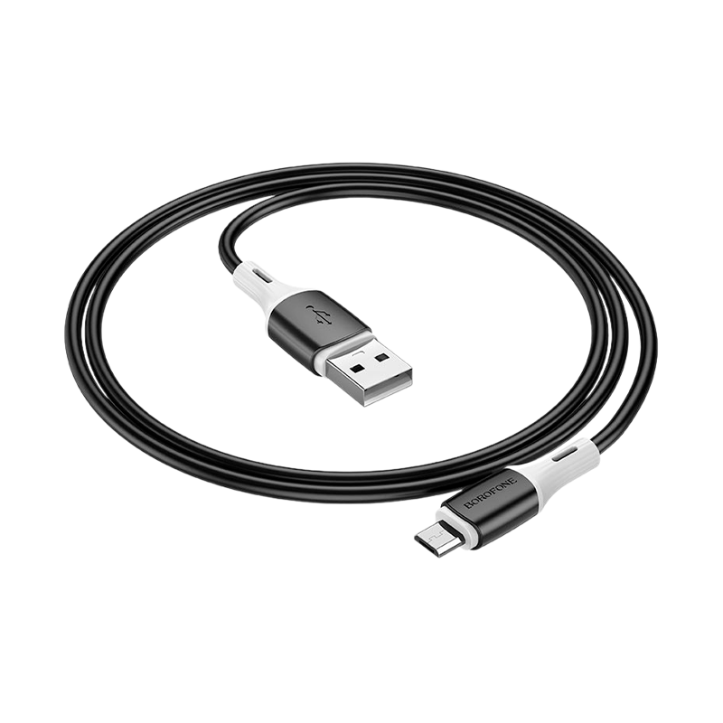 Кабель Borofone BX79 USB (m)-Type-C (m) 1.0м 2.4A силикон черный (1/360)