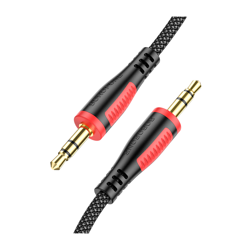 Кабель AUX Borofone BL14 Jack 3.5mm (m)-Jack 3.5mm (m) 2.0м ПВХ черный (1/63/252)