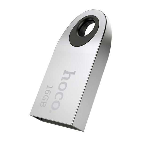 Флеш-накопитель HOCO UD9 16GB USB2.0 металл серебряный (1/80)