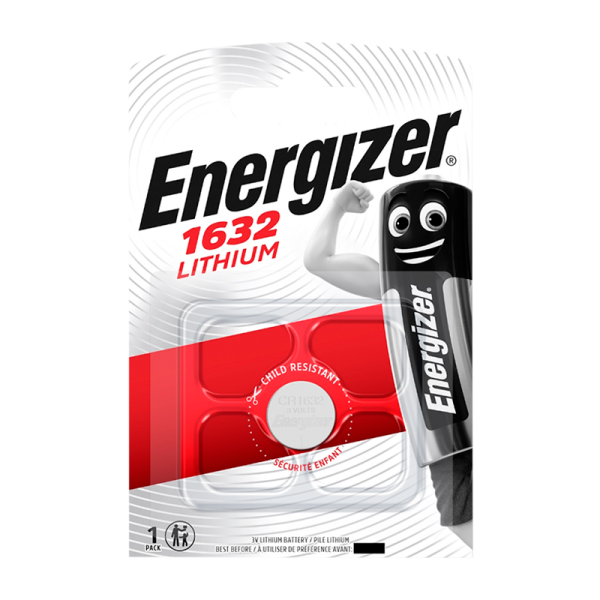 Батарейка Energizer CR1632 BL1 Lithium 3V (1/10/140)
