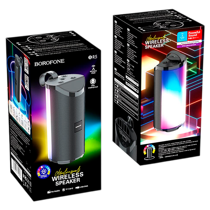 Портативная колонка Borofone BR5 bluetooth 5.0 microSD черный (1/40)